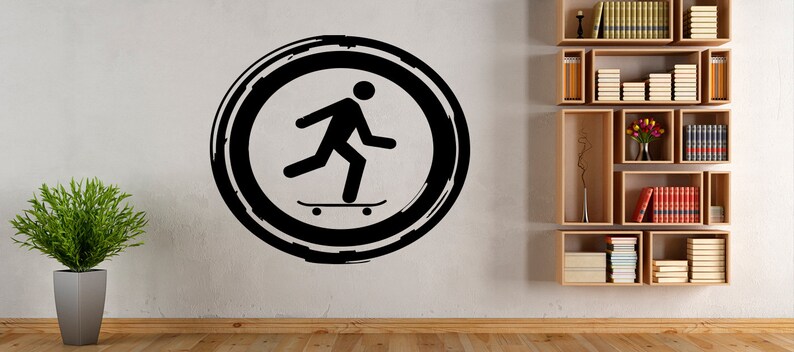 Skateboard Extreme wall,Sports,Wall decor,Wall Decal,Window Sticker,Vinyl sticker Handmade 1786 Skate