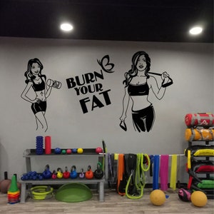 Fitness Wall Decal | Workout Wall Decal | Gym Wall Decor | Motivational Quote Wall Decal t733