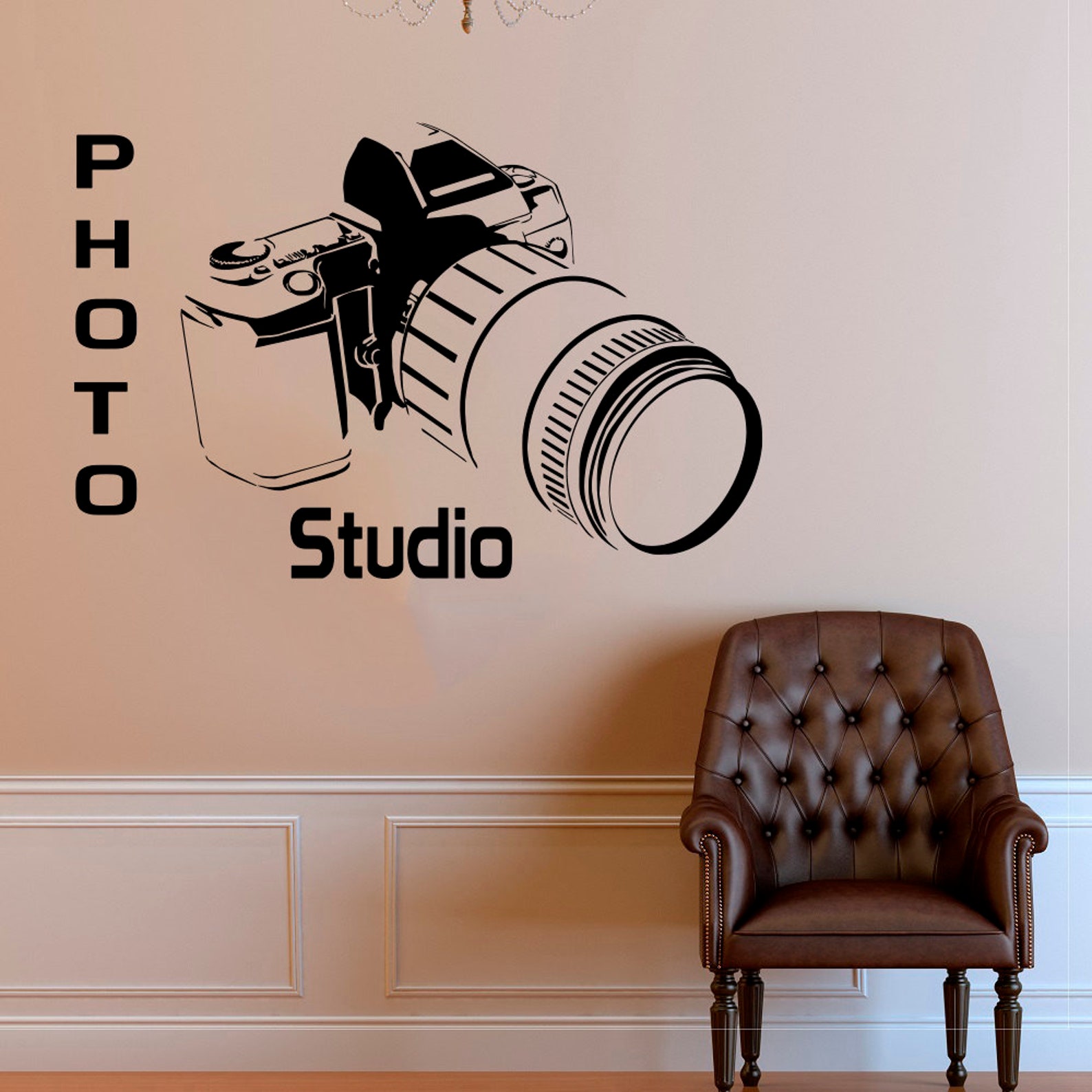 Camera Wall Decal: Photo Studio Decor, Removable Vinyl Sticker 2178 - Etsy