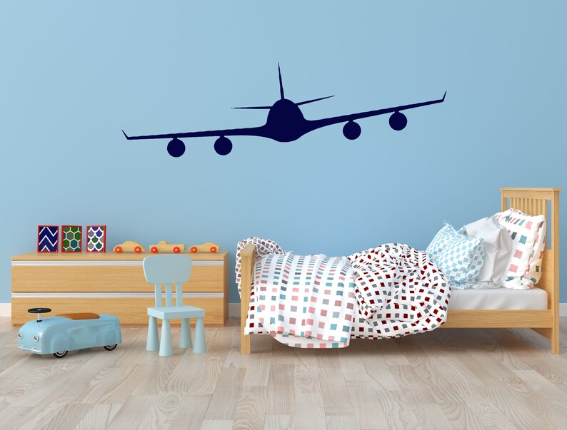 Airplane Wall Decal Aircraft Wall Sticker Airplane Wall Etsy