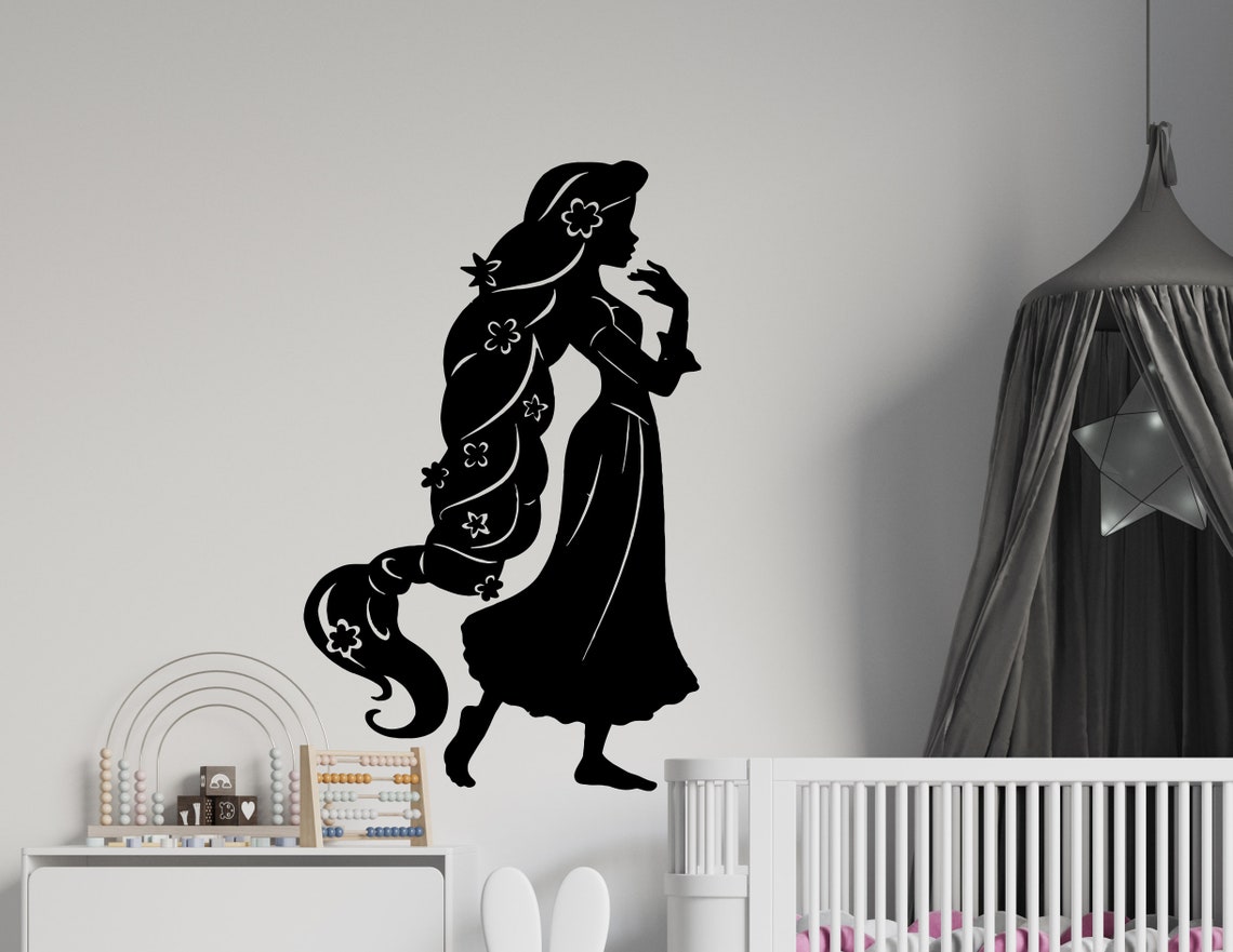 Princess Rapunzel Wall Decal Rapunzel Wall Decor Tangled Etsy