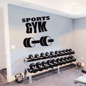 Fitness Wall Decal | Workout Wall Decal | Gym Wall Decor | Motivational Quote Wall Decal t780