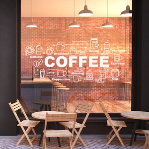 Coffee Wall Decal | Coffee Beans Wall Sticker | Coffee Wall Decor CF17