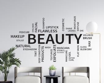 Nail salon wall sticker manicure beauty shop graphics quote decal art ns18
