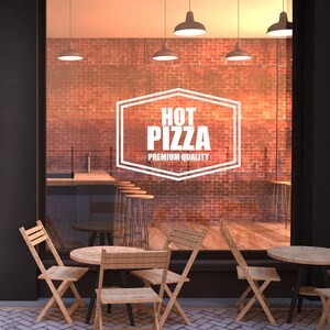 Sticker mural pizza | Autocollant en vinyle pour pizzeria | Décorations pour restaurant italien P12