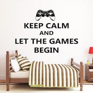 Calcomanía de pared para gamers, videojuegos, controlador, sala de juegos, vg051