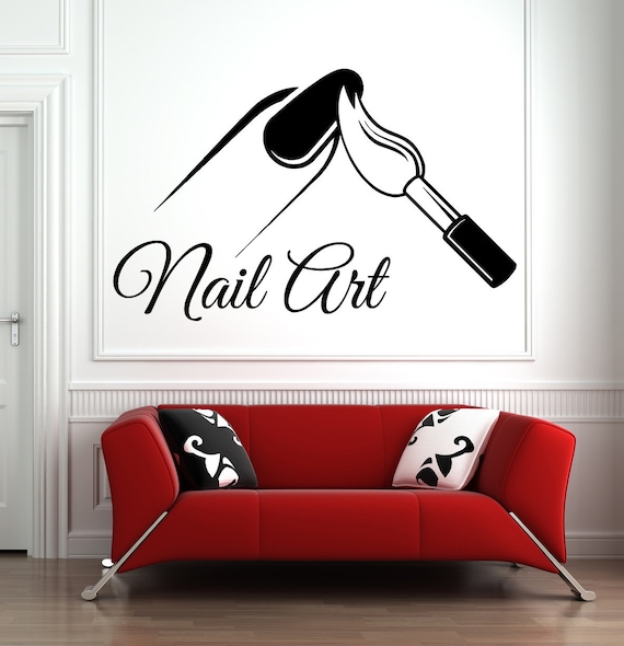 Nail salon stickers top