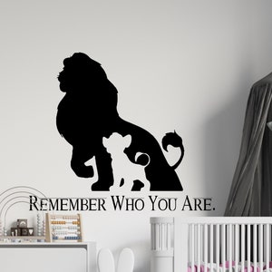 Wall Decal The Lion King Cartoon Wall Sticker Simba Wall Decal Nursery Wall Decor z118