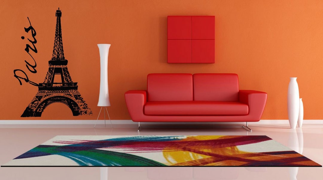 Paris Wall Decal Paris Skyline Wall Sticker Eiffel Tower Wall Art Eiffel Tower Wall Décor 2785