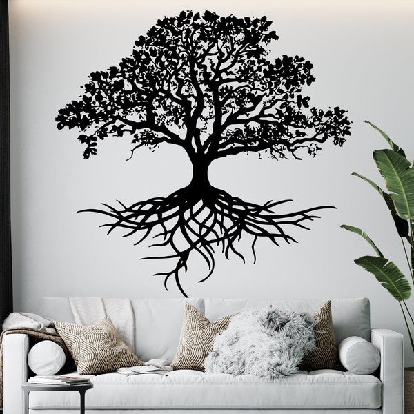 Tree of Life Wall Decal Tree Roots Branch Wall Art 1194b