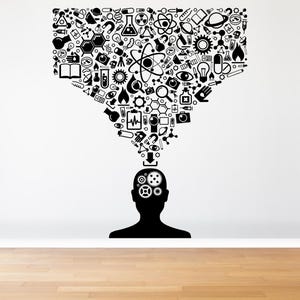 Science Wall Decal Science Class Wall Decor School Wall Sticker Chemistry Physics Biology Wall Decals  1833