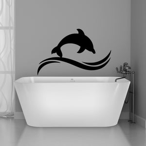 Dolphin Wall Decal | Dolphins Wall Sticker | Dolphin Wall Art | Bathroom Wall Decor J053