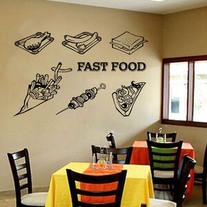 Burger Wall Decal | Burger Wall Sticker | Burgers Window Decal | Bakery wall decal 1207