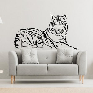 Tiger Wall Decal | Tiger Wall Sticker | Tiger Wall Decor JG6