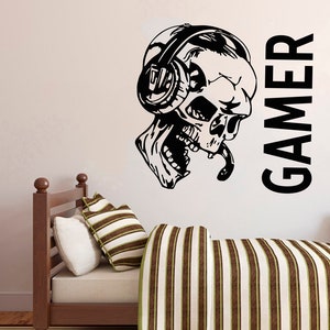 Gamer Wall Decal Gamer Decals  Controller Decals Personalized Gamer Room Z54