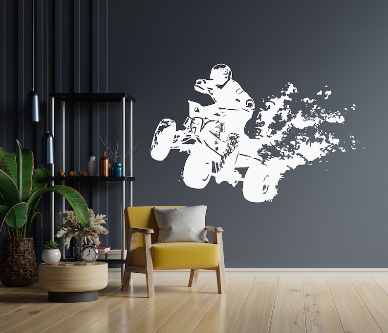 Extreme Rider ATV Wall Decal | Quad Bike 4-wheeler Vinyl Sticker 1636B ...