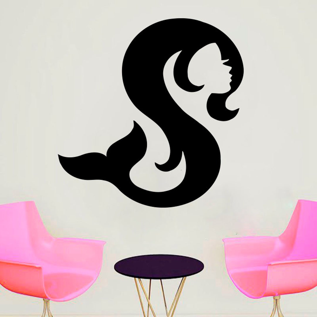 Mermaid Vinyl Wall Decal: Removable Home Decor Sticker 4315 - Etsy