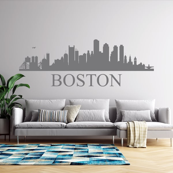 Skyline Wall Decal Etsy