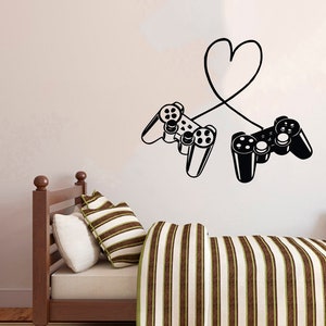 Gamer Wall Decal | Video Games Wall Sticker | Controller Wall Decal | Gaming Room Wall Art 3091