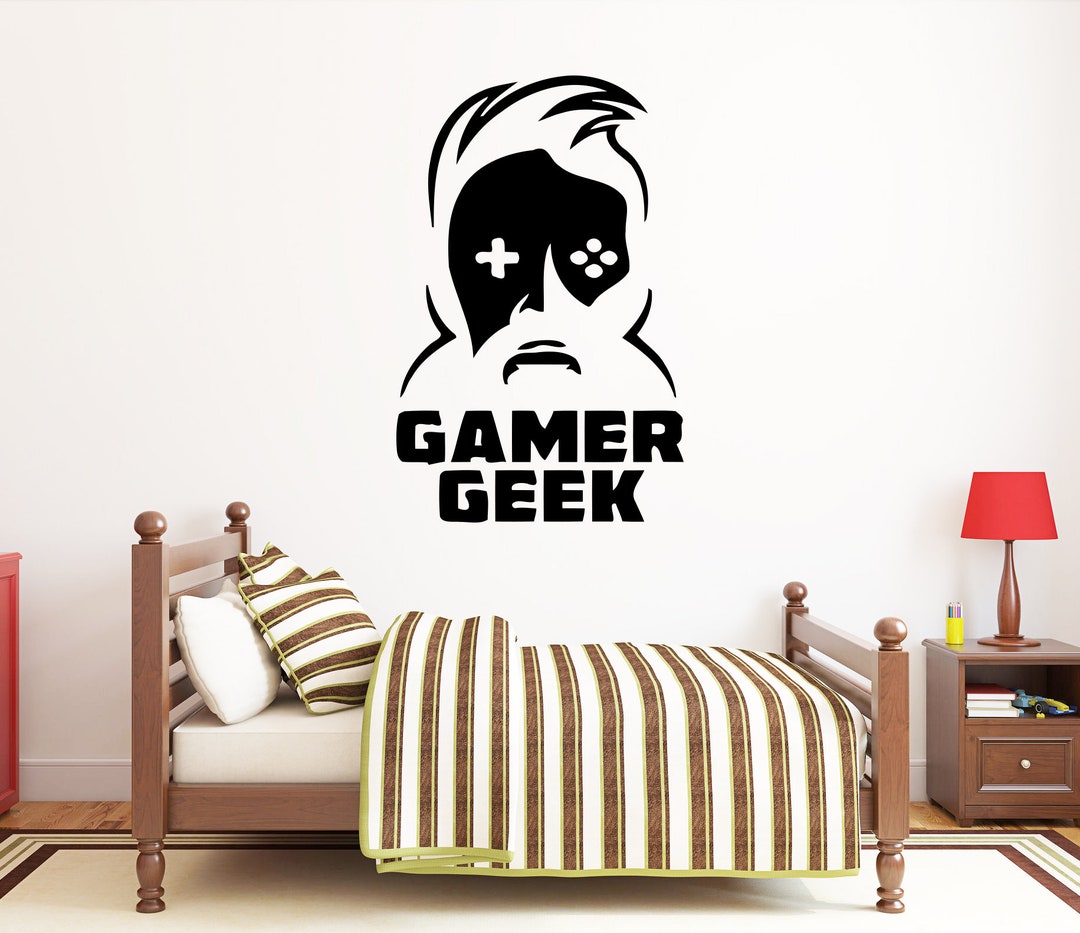 Gamer Geek Wall Decal: Video Game Controller Wall Art, Vg017 - Etsy