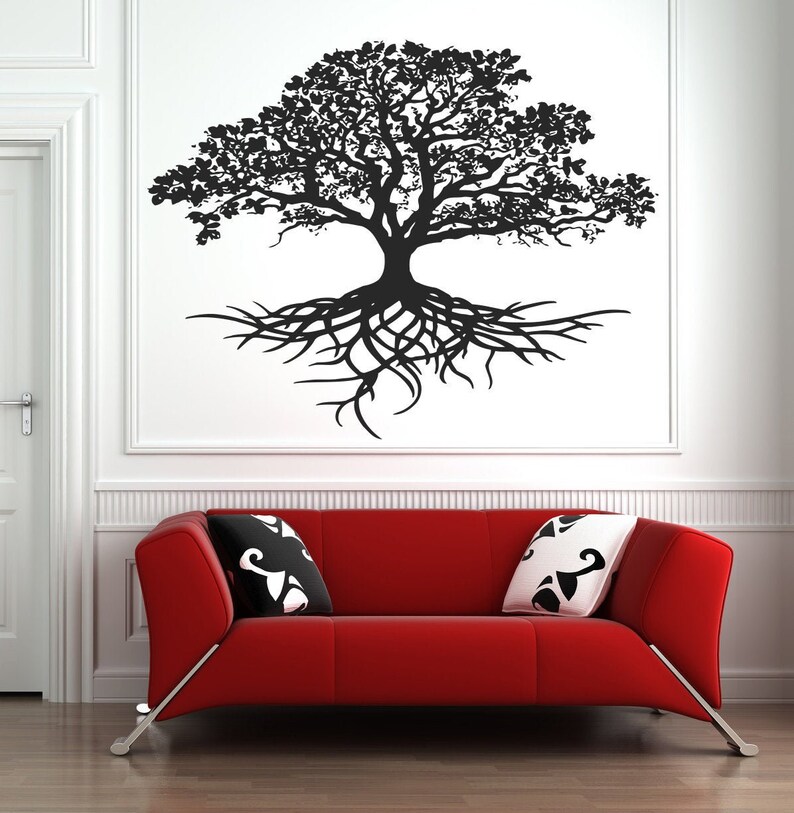 Baum des Lebens Wand Aufkleber Baum Wurzeln Zweig Wand Kunst | Etsy