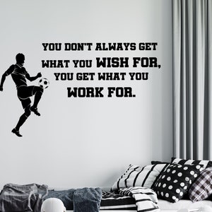 Soccer Wall Decal | Soccer Player Wall Sticker | Soccer Wall Decor | sc30