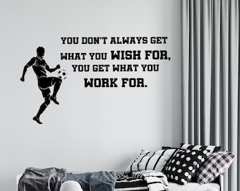 Sc30 Sticker Soccer Wall Decal Soccer Player Wall Sticker Soccer Wall Decor - Etsy