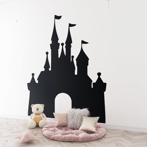 Once Upon a Time Quote Wall Decal Castle Wall Sticker Princess Castle for Nursery Wall Decor 4117(castle only)