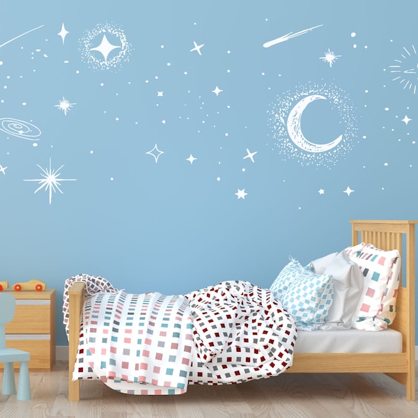 Galaxy Wall Decal Etsy