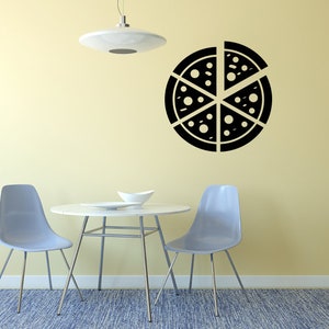 Décalcomanie murale pizza / Décoration murale pizzeria / Décalcomanie fenêtre pizza 2363