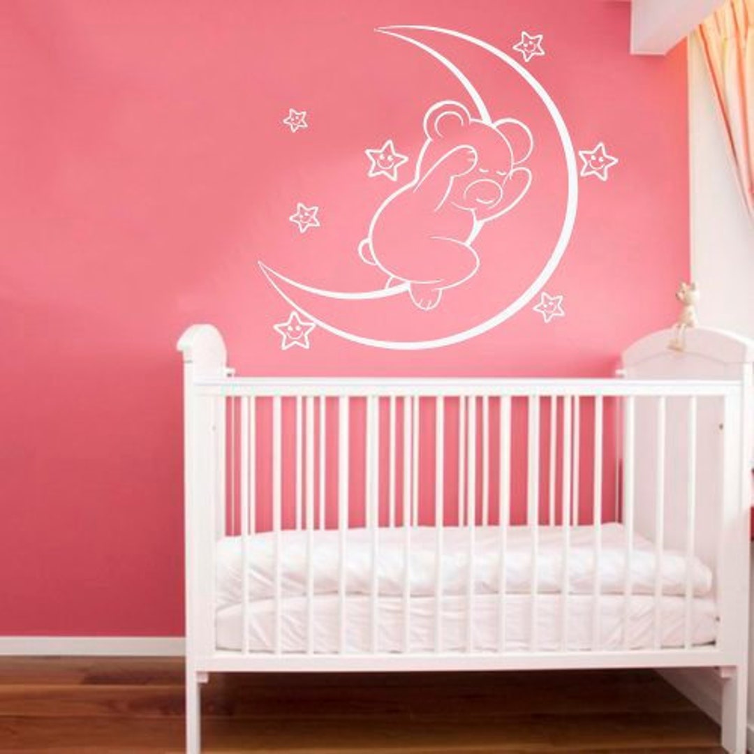 Sky Decor Moon & Stars Wall Decal Clouds Wall Decal Nursery - Etsy