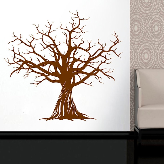 Tree Wall Decal Tree Branch Wall Sticker Tree Wall Decor 1264 Etsy