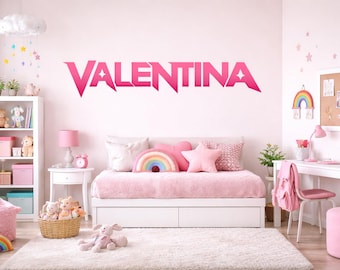 Starline Name – Custom Name Wall Decal, Personalized Peel & Stick Decor