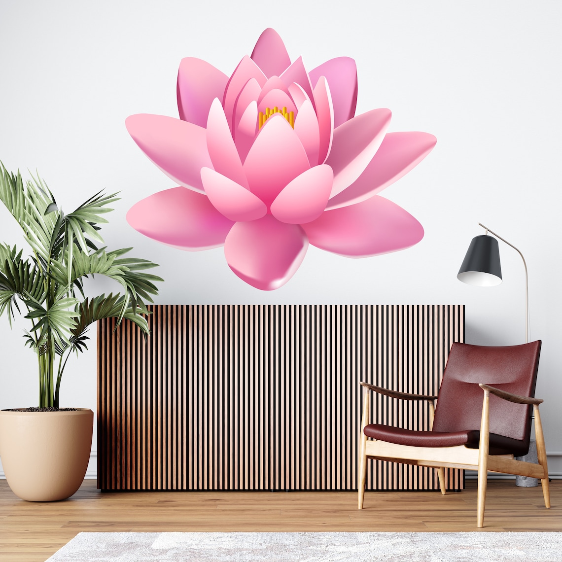 Lotus Wall Decal Lotus Flower Wall Decal Lotus Mandala Etsy
