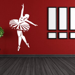 Ballett Wandtattoo | Ballerina Wandaufkleber | Tanz-Wand-Dekor 1597