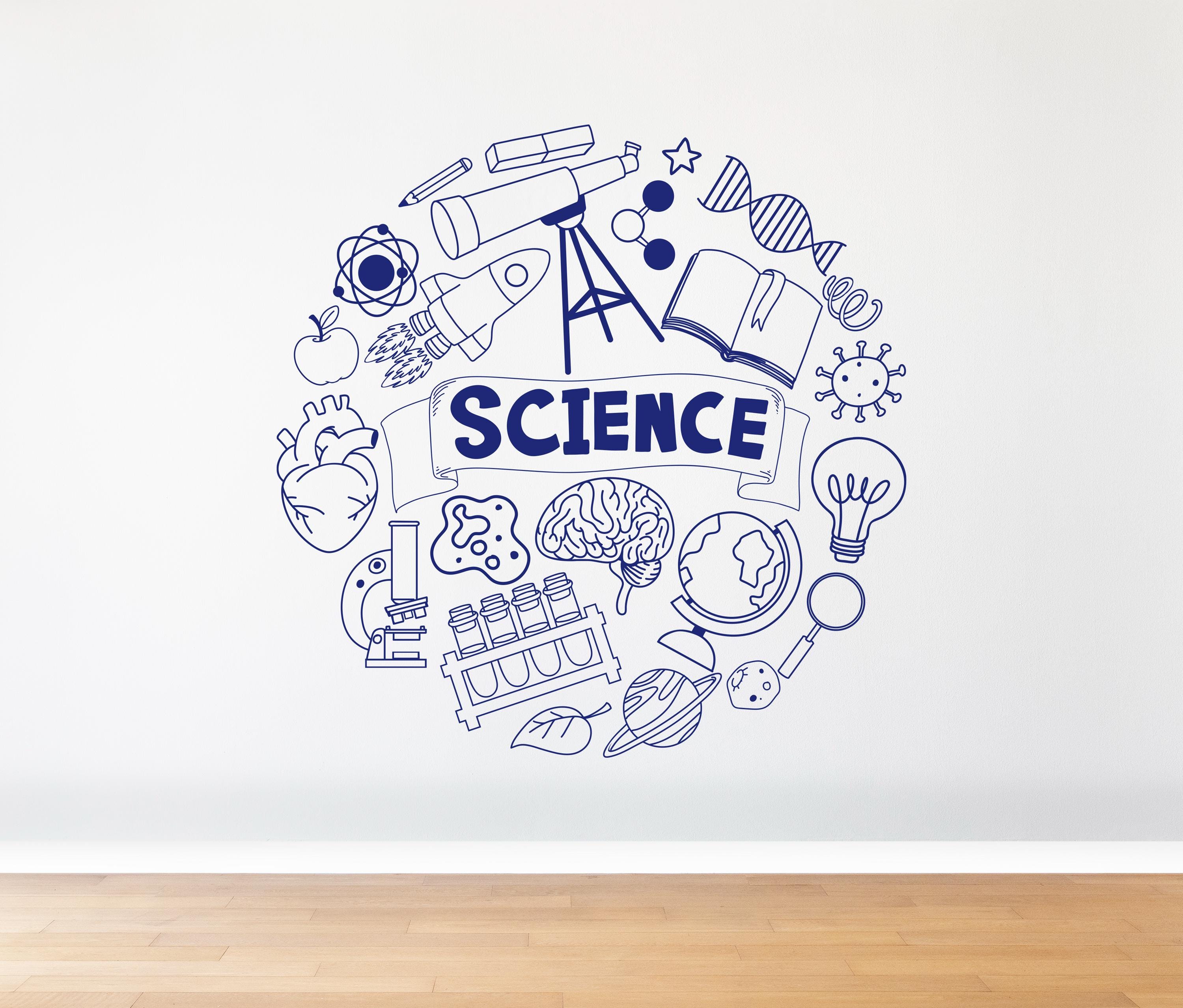 Science Wall Decal: Classroom & School Decor 1836 - Etsy