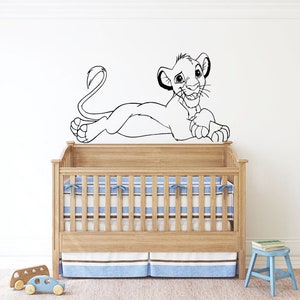 The Lion King Wall Decal Cartoon Wall Sticker Simba Wall Decal Nursery Wall Decor lk08