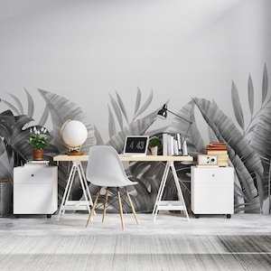 Jungle Wallpaper Green Wall Mural Peel and Stick Wallpaper Tropical Leaves Wallpaper Self Adhesive Tropical Forest Wallpaper PW490