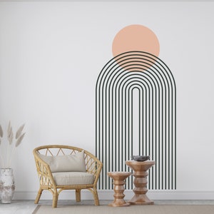 Boho Wandbild Abstrakt Boho Wandtattoo Boho-Wanddekor CD131
