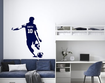 WD Football Wall Decal – Personalised Name Sticker – 120cm – WDesigns