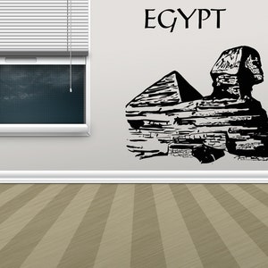 Egypt decor, Pharaoh, Pyramid, Sphinx, Mummy, Wall Decal, Window Sticker,Design,Handmade 2654