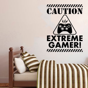 Gamer Wall Decal Gamer Decals Controller Decals Personalized Gamer Room 2872