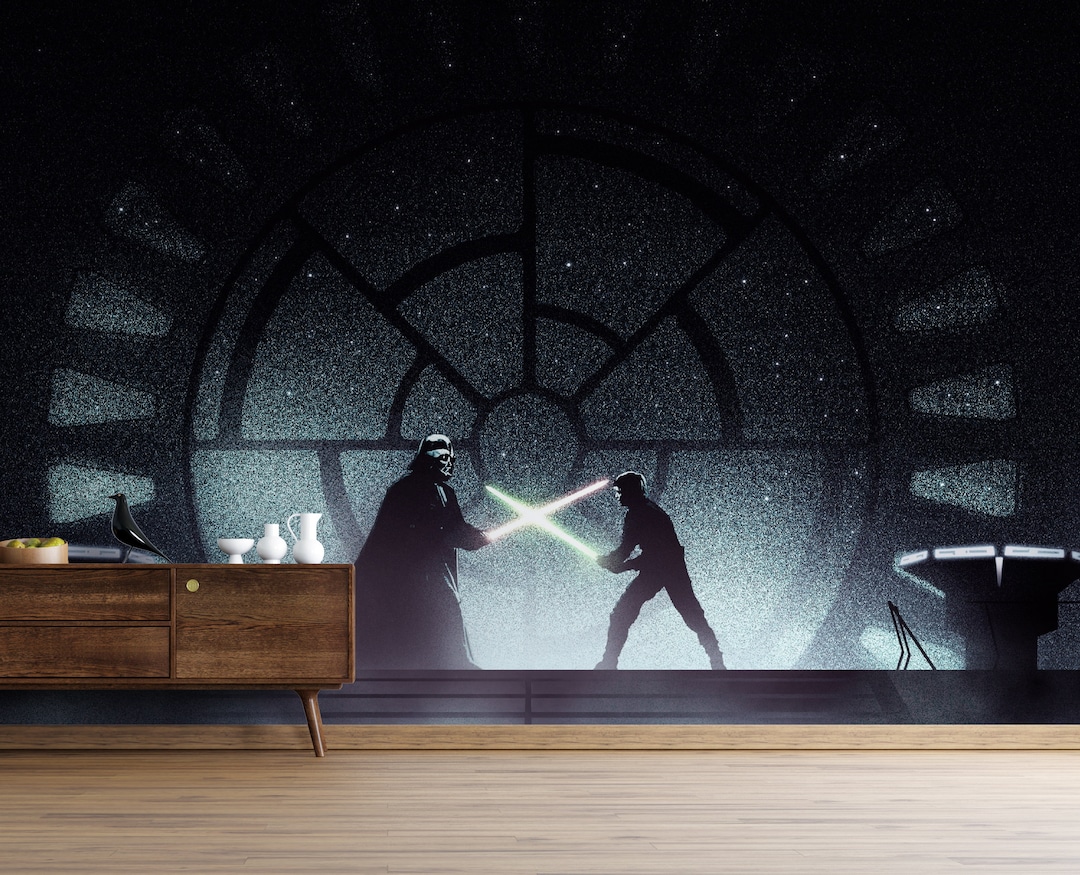 Stickers Muraux Star Wars – 15 Décos Peel & Stick, Autocollants Mural Thème Cinéma, Neuf