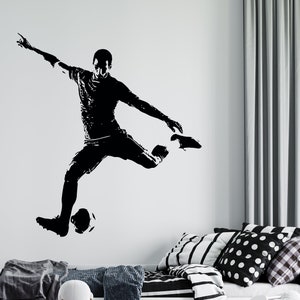 Soccer Wall Decal | Soccer Player Wall Sticker | Soccer Wall Decor | sc3