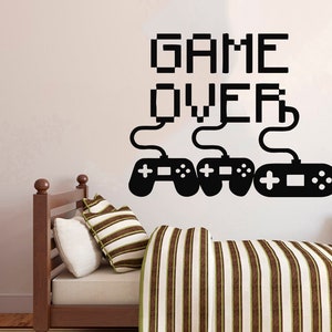 Gamer Wall Decal | Video Games Wall Sticker | Controller Wall Decal | Gaming Room Wall Art 3097