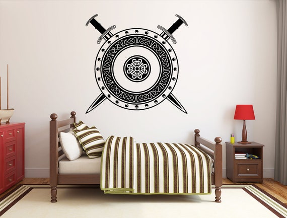 Wikinger Wandbild Aufkleber - Wikinger Wandbild VK1 - Etsy.de