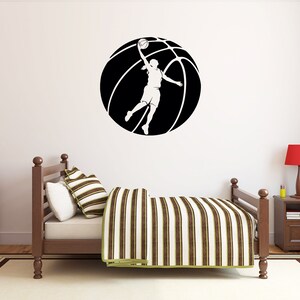 Basketball Wall Decal | Basketball Wall Decor | Custom Name Basketball Player | Basketball Wall Sticker bs34