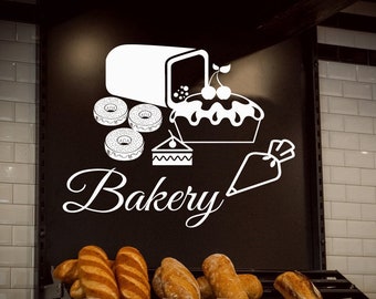 Details about / Vinyl Wall Decal Bakehouse Baking Products Bakery Fresh Bread Stickers g4766