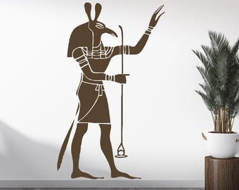 Muursticker Egyptische god: kamerdecoratie oud Egypte 2641