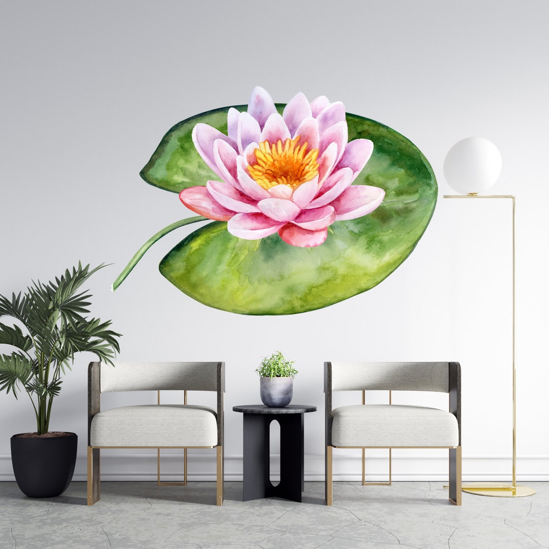 Lotus Flower Vinyl Wall Decal | Mandala Yoga Studio Decor | Meditation ...